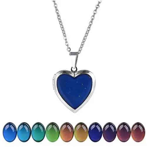 FM FM42 Temperature Sensing Color Changing Pendant Necklace with 19.29'' Stainless Steel Rolo Chain (18 Styles) FM FM42 Temperature Sensing Color Changing Pendant Necklace with 19.29'' Stainless Steel Rolo Chain (18 Styles)