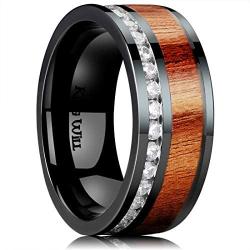 King Will Classic 6mm/8mm Titanium Stainless Steel Ring Wedding Band for Men Women Engagement Ring Comfort Fit