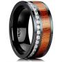 King Will Classic 6mm/8mm Titanium Stainless Steel Ring Wedding Band for Men Women Engagement Ring Comfort Fit