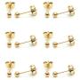 Pack of 6 Pairs 14K Gold Filled Polished Ball Stud Earrings Set, 20G Tiny Cartilage Piercing Earrring | Safe for Sensitive Ear