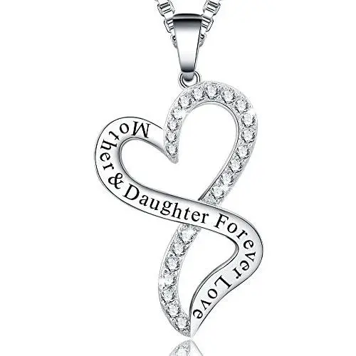 Ado Glo Mother’s Day Mom Gifts, Always My Mother Forever My Friend Love Heart Pendant Necklace, Fashion Jewelry for Women, Birthday Anniversary Christmas Present for Her, Wife, Aunt, Nana, Daughter Ado Glo Mother’s Day Mom Gifts, Always My Mother Forever My Friend Love Heart Pendant Necklace, Fashion Jewelry for Women, Birthday Anniversary Christmas Present for Her, Wife, Aunt, Nana, Daughter