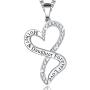 Ado Glo Mother’s Day Mom Gifts, Always My Mother Forever My Friend Love Heart Pendant Necklace, Fashion Jewelry for Women, Birthday Anniversary Christmas Present for Her, Wife, Aunt, Nana, Daughter
