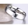 VNOX (Free Engraving) 6MM Stainless Steel Personalized Plain Band Ring for Men and Women,3 Color,Size 6-12