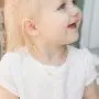 MONOOC Gold Initial Heart Necklace, 14K Gold Plated Dainty Tiny Kids Jewelry for Girls Small Letter Heart Toddler Necklace Baby Initial Jewelry for Little Girls Children
