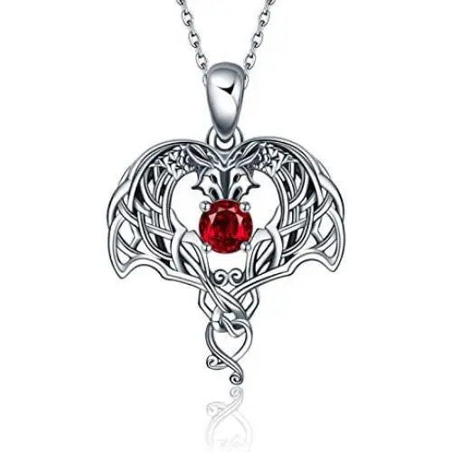 ONEFINITY Sterling Sliver Dragon Necklace Irish Celtic Knot Dragon Anime Necklace Viking Jewelry Gifts for Women Men Her ONEFINITY Sterling Sliver Dragon Necklace Irish Celtic Knot Dragon Anime Necklace Viking Jewelry Gifts for Women Men Her
