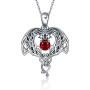 ONEFINITY Sterling Sliver Dragon Necklace Irish Celtic Knot Dragon Anime Necklace Viking Jewelry Gifts for Women Men Her