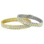 SHKA 18k Link Bracelet Tennis Bracelet CZ Bracelets with Sparking Wave Pave Crystal Wrap Cubic Zirconia Unisex Bracelet for Men and Women