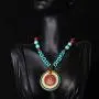 MAYTRY Original Hand-Woven Turquoise Coconut Shell Necklace, Bohemian Style Necklace MAYTRY Original Hand-Woven Turquoise Coconut Shell Necklace, Bohemian Style Necklace