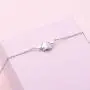 S925 Sterling Silver Jewelry Sideways Camellia Flower Choker Necklace 14+4'' S925 Sterling Silver Jewelry Sideways Camellia Flower Choker Necklace 14+4''