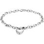 Jstyle Jewelry Womens Heart Charm Bracelets Stainless Steel Link Bracelet Birthday Gifts for Women Jewelry