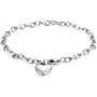 Jstyle Jewelry Womens Heart Charm Bracelets Stainless Steel Link Bracelet Birthday Gifts for Women Jewelry
