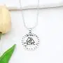SEIRAA Rotating Valknut Pendant Necklace Norse Amulet Necklace Viking Gift Jewelry for Women Men