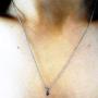 Dazzlingrock Collection Round Blue Diamond Ladies Stud Earring & Pendant Set
