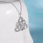 925 Sterling Silver Good Luck Irish Celtic Knot Vintage Triangle Heart Love Knot Pendant Necklace Birthday Gift for Women Girls, 18 inch 925 Sterling Silver Good Luck Irish Celtic Knot Vintage Triangle Heart Love Knot Pendant Necklace Birthday Gift for Women Girls, 18 inch