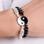 Long tiantian Yin Yang Necklace Bracelet Set for Couple His and Hers Bracelets Friendship Promise Necklaces for 2 Couple Gifts Long tiantian Yin Yang Necklace Bracelet Set for Couple His and Hers Bracelets Friendship Promise Necklaces for 2 Couple Gifts