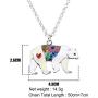 WEVENI Enamel Alloy Lovely Polar Bear Necklace Pendant Chain Jewelry Gifts for Women Girls Ladies
