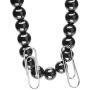 Top Plaza 7 Chakra Reiki Healing Crystals Gemstone Black Metal Hematite Magnetic Beads Therapy Necklace Bracelet with Tree of Life Pendant