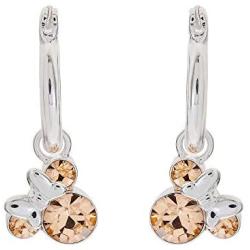 Disney Minnie Mouse Birthstone Jewelry for Women and Girls, Minnie Mouse Crystal Hoop Earrings