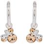 Disney Minnie Mouse Birthstone Jewelry for Women and Girls, Minnie Mouse Crystal Hoop Earrings