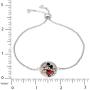 Disney Mickey or Minnie Mouse Silver Plated Lariat Bracelet, Official License