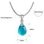 OCARLY 925 Mermaids Tears Droplet Necklace Gradient Color Czech Crystal Glass Teardrops Pendant OCARLY 925 Mermaids Tears Droplet Necklace Gradient Color Czech Crystal Glass Teardrops Pendant
