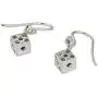 NOVICA .925 Sterling Silver Casino Theme Good Luck Dangle Earrings Lucky Dice