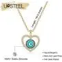 Ursteel Evil Eye Necklace for Women, 14K Gold Plated Cubic Zirconia Turquoise Evil Eye Pendant Necklace Dainty Evil Eye Jewelry Ursteel Evil Eye Necklace for Women, 14K Gold Plated Cubic Zirconia Turquoise Evil Eye Pendant Necklace Dainty Evil Eye Jewelry