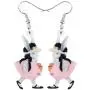 DUOWEI Cute Acrylic Easter Bunny Rabbit Earrings Cute Basket Easter Eggs Drop Dangle Jewelry with Love Message for Women Teens Girls Holidays Gifts DUOWEI Cute Acrylic Easter Bunny Rabbit Earrings Cute Basket Easter Eggs Drop Dangle Jewelry with Love Message for Women Teens Girls Holidays Gifts