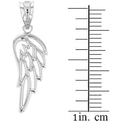 Religious Jewelry by FDJ Fine 925 Sterling Silver Guardian Angel Filigree Wing Charm Pendant