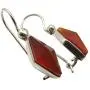 SilverStarJewel Carnelian Dangle Earrings 1.1'' 925 Sterling Silver Handcrafted Gift SilverStarJewel Carnelian Dangle Earrings 1.1'' 925 Sterling Silver Handcrafted Gift