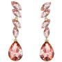 Scarlvambo Wedding Dangle Earrings Leaf Teardrop Womens Austrian Crystal Pierced