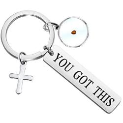 WSNANG Mustard Seed You Got This Keychain Faith Gifts Mustard Seed Jewelry Inspirational Gifts Religious Gifts Christian Gifts