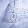Women 925 Sterling Silver heart necklace - Billie Bijoux “You Are the Only One” Love Platinum Plated CZ Diamond pendant Necklace Gift for Women Girls Valentines Day Mothers Day Women 925 Sterling Silver heart necklace - Billie Bijoux “You Are the Only One” Love Platinum Plated CZ Diamond pendant Necklace Gift for Women Girls Valentines Day Mothers Day