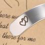LIU JUN Mother Daughter Bracelets,Inspirational Bracelets for Women Mom Charm Cute Wide Cuff Bangle Personalized Friend Encouragement Gift for Her Jewelry