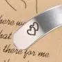 LIU JUN Mother Daughter Bracelets,Inspirational Bracelets for Women Mom Charm Cute Wide Cuff Bangle Personalized Friend Encouragement Gift for Her Jewelry