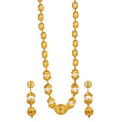 Bindhani Indian Bollywood Jewelry Wedding Bridal Bridesmaid Royal Rajasthani Kundan Long Moti Beads Pearl Mala Rani Haar Gold Plated Multi Layered Necklace Earrings Set Jewellery for Women