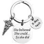 BAUNA X-Ray Tech Keychain Radiology Technologist Gift She Believe She Could So She Did Inspiration X-Ray Technician Graduate Gifts BAUNA X-Ray Tech Keychain Radiology Technologist Gift She Believe She Could So She Did Inspiration X-Ray Technician Graduate Gifts