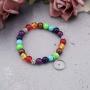 WSNANG Mustard Seed Bracelet 7 Chakra Beads Elastic Jewelry Bracelet Religious Jewelry Inspirational Christian Gift
