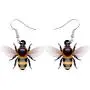 NEWEI Acrylic Flying Sweet Bumblebee Earrings Dangle Drop Fashion Jewelry For Women Girls Gift Charms