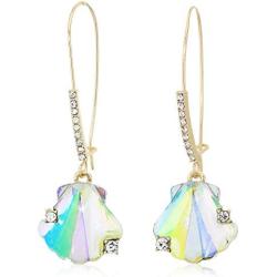 Betsey Johnson Stone Sea Shell Dangle Earrings