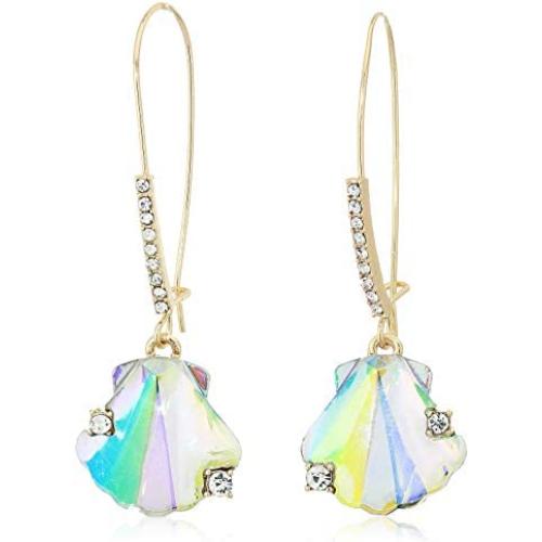 Betsey Johnson Stone Sea Shell Dangle Earrings