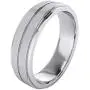 Heavy Solid Sterling Silver 6mm Unisex Wedding Band Comfort Fit Ring Brushed Raised Center Grooved Polished Sides Heavy Solid Sterling Silver 6mm Unisex Wedding Band Comfort Fit Ring Brushed Raised Center Grooved Polished Sides