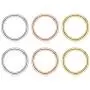 GAGABODY 20G 18G 16G 6 Pcs a Set Septum Jewelry Conch Piercing Jewelry 316L Surgical Steel Nose Hoop Lip Septum Rings Nose Piercing Helix Cartilage Earrings 3 Color Mix GAGABODY 20G 18G 16G 6 Pcs a Set Septum Jewelry Conch Piercing Jewelry 316L Surgical Steel Nose Hoop Lip Septum Rings Nose Piercing Helix Cartilage Earrings 3 Color Mix