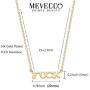 Mevecco Fuck Necklace 14K Gold Plated Inspirational Necklace Friendship Personalized Customization Necklace Jewelry Gift for Her