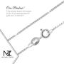 Michael Zweig 925 Sterling Silver Bracelets for Women - Box Chain Sterling Silver | 1.0 mm Thickness with Spring Ring, Italy Tag