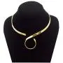 Chic Unique Jewelry Shiny Gold S Hook Swirl 5mm Neckwire Choker Collar Necklace Wire (Cs4) Chic Unique Jewelry Shiny Gold S Hook Swirl 5mm Neckwire Choker Collar Necklace Wire (Cs4)