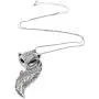 Hslsmxy Women Long Necklace Fox Snake Serpent Swan Dancing Girl Shaped Crystal Pendant Necklaces Sweater Casual Formal Dressing Decoration Fashion Jewelry for Girls Friends