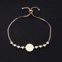 BLEOUK Zodiac Sign Adjustable Bracelet Constellation Jewelry Birthday Constellations Zodiac Sign Bracelet for Women Rose Gold Zodiac Signs Charms Jewelry