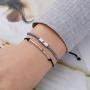 FAIRYGEM Morse Code Bracelets for Women Sterling Silver Beads Funny Friendship Birthday Gifts for Friends Female Her Sister