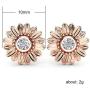 Sunflower Stud Earrings Copper You are My Sunshine Sunflower Jewelry for Women